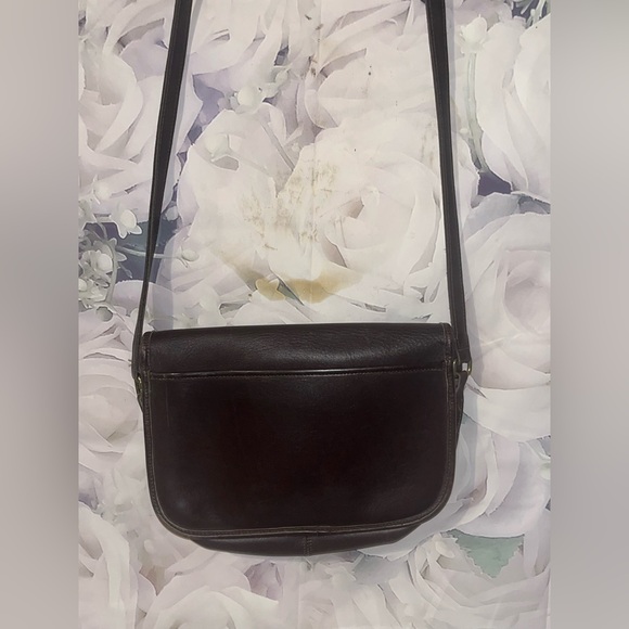 Vintage COACH #9790 City Bag Mahogany Brown Leather Crossbody Shoulder Purse - Picture 8 of 11